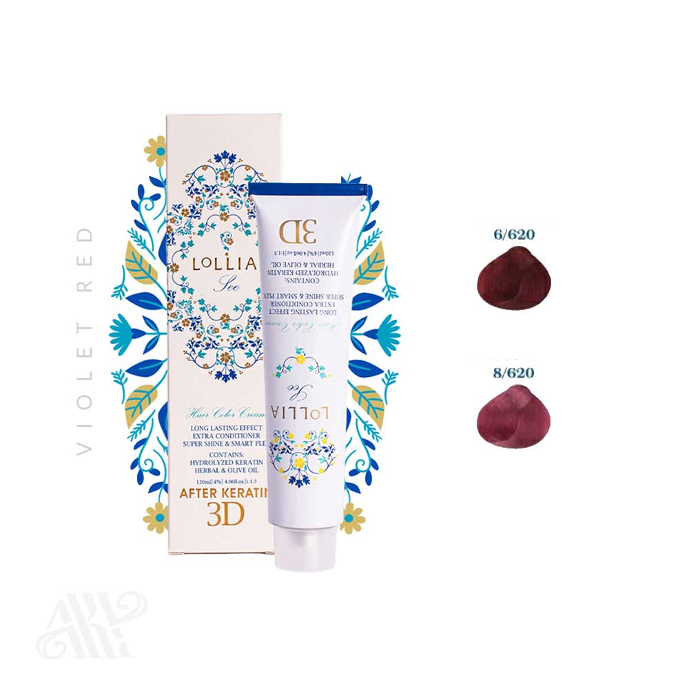 رنگ موی قرمز شرابی لولیا