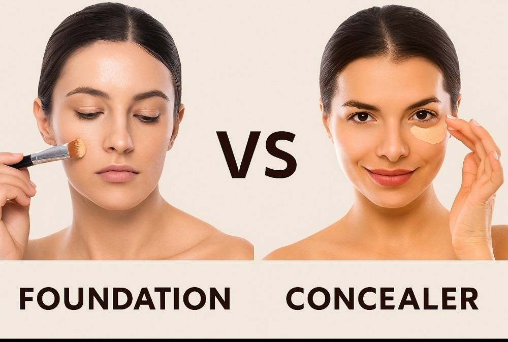 فرق کرم پودر و کانسیلر